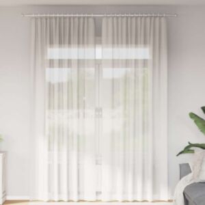 Pood24 Aasadega Voile kardinad 2 tk valge 140x260 cm