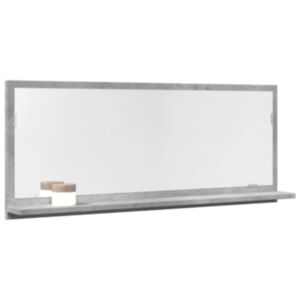 Pood24 vannitoa peeglikapp, betoonhall, 90x11x37 cm, tehispuit