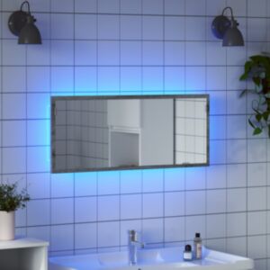 Pood24 LED vannitoapeegel hall Sonoma 100x8,5x37cm projekteeritud puit