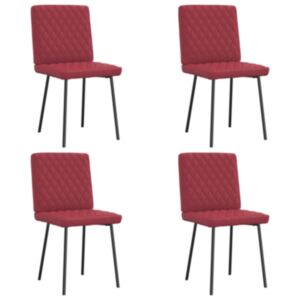 Pood24 söögitoolid 4 tk, veinipunane, kunstnahk