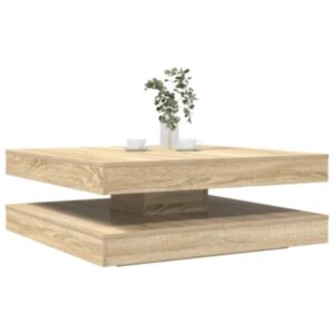 Pood24 diivanilaud 360 kraadi pööratav Sonoma tamm 90x90x34,5 cm