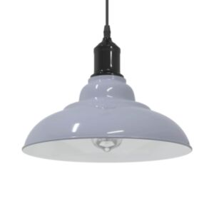Pood24 rippvalgusti kõrgus reguleeritav E27 läikega hall Ø 31cm metall