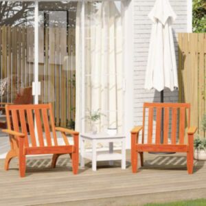 Pood24 aed adirondack toolid 2 tk, vahapruun, 75x77x77 cm, männipuit