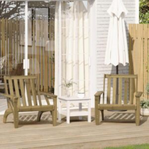 Pood24 aed adirondack toolid 2 tk, 75x77x77 cm, immutatud männipuit