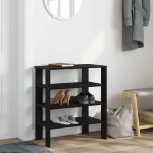 Pood24 Kingariiul must 61x32x70 cm Engineered Wood