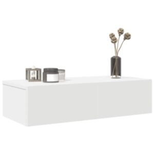 Pood24 sahtlitega seinariiul valge 60x26,5x15 cm ehituspuit