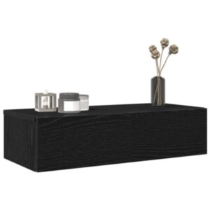 Pood24 seinariiul sahtlitega, must, 60 x 26,5 x 15 cm, tehispuit