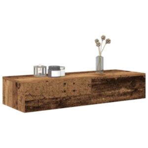 Pood24 seinariiul sahtlitega, vana puit, 100 x 36 x 19 cm, tehispuit