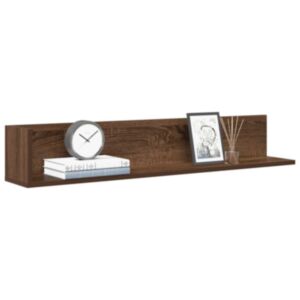 Pood24 seinariiulid 2 tk, pruun tamm, 100 x 16,5 x 16,5 cm, tehispuit