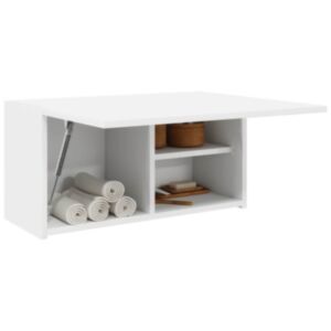 Pood24 Vannitoa seinakapp Valge 60x25x30 cm Engineered Wood