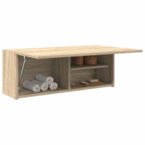 Pood24 vannitoa seinakapp, sonoma tamm, 80 x 25 x 30 cm, tehispuit