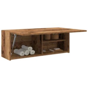Pood24 vannitoa seinakapp, vana puit, 80 x 25 x 30 cm, tehispuit