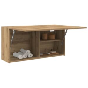 Pood24 vannitoa seinakapp, käsitöötamm, 80 x 25 x 40 cm, tehispuit