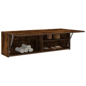 Pood24 vannitoa seinakapp, suitsutatud tamm, 100 x 25 x 30 cm