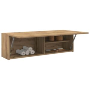 Pood24 vannitoa seinakapp, käsitöötamm, 100 x 25 x 30 cm, tehispuit