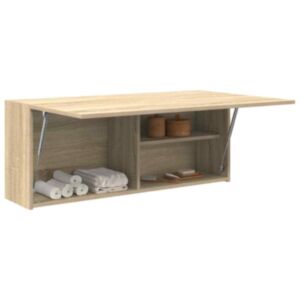 Pood24 vannitoa seinakapp, sonoma tamm, 100 x 25 x 40 cm, tehispuit