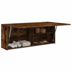 Pood24 vannitoa seinakapp, suitsutatud tamm, 100x25x40 cm, tehispuit