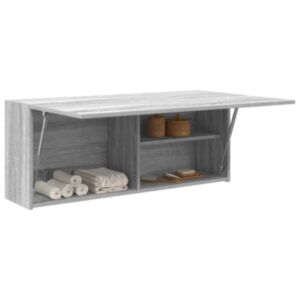 Pood24 vannitoa seinakapp, hall sonoma tamm, 100x25x40 cm, tehispuit