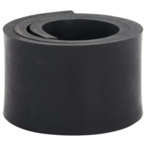 Pood24 Kummiserv lumesahale Must 100x8x1 cm
