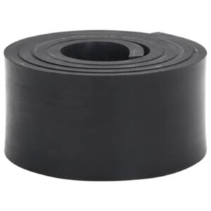 Pood24 Kummiserv lumesahale Must 200x10x1 cm