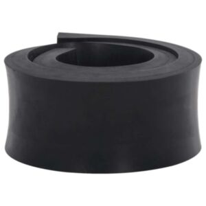 Pood24 Kummiserv lumesahale Must 120x8x2 cm