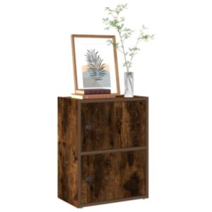 Pood24 raamatualus, suitsutatud tamm, 40x24x52 cm, tehispuit