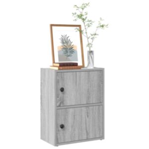 Pood24 raamatualus, hall Sonoma tamm, 40x24x52 cm, tehispuit
