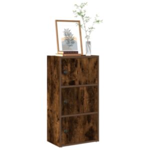 Pood24 raamatualus, suitsutatud tamm, 40x24x77 cm, tehispuit
