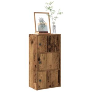 Pood24 raamatualus, vana puit, 40x24x77 cm, tehispuit