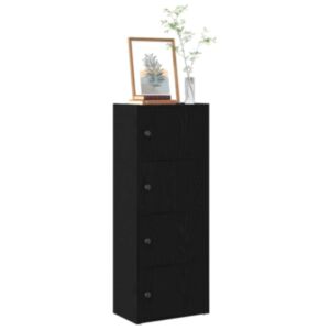 Pood24 raamatualus, must tamm, 40x24x102 cm, tehispuit