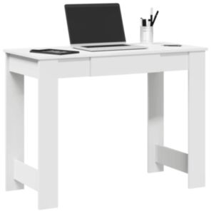Pood24 kirjutuslaud valge 100x45x75 cm Engineered Wood