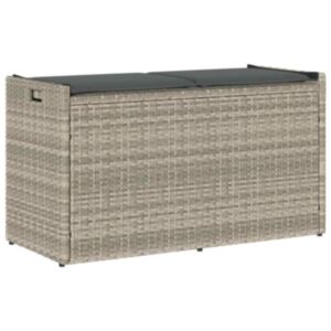 Pood24 välihoiupink padjaga helehall, 100 cm polürotang