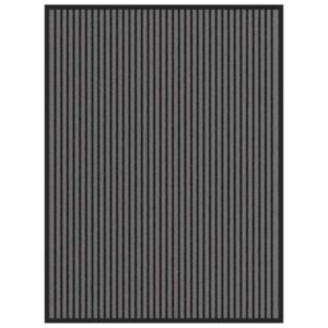 Pood24 Uksematt Triip Must ja Hall 90x120 cm