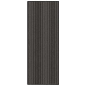 Pood24 uksematt, triibuline, must ja hall, 115 x 300 cm