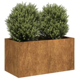 Pood24 taimekast, rooste, 80x40x40 cm, ilmastikukindel teras