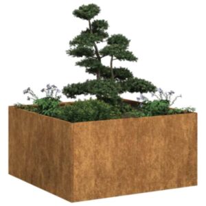 Pood24 taimekast, rooste, 80x80x40 cm, ilmastikukindel teras
