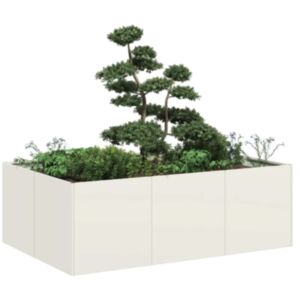 Pood24 taimekast valge 120x80x40 cm, teras