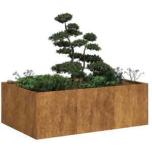 Pood24 taimekast, rooste, 120x80x40 cm, ilmastikukindel teras