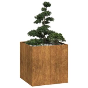 Pood24 taimekast, rooste, 80x80x80 cm, ilmastikukindel teras