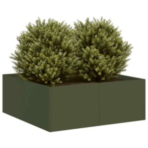Pood24 aia taimekast, oliiviroheline, 80x80x30 cm, teras