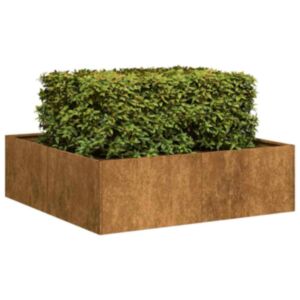 Pood24 taimekast, rooste, 100x100x30 cm, ilmastikukindel teras
