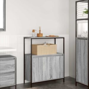 Pood24 Vannitoa kapp riiulitega hall sonoma 76,5x35x95 cm