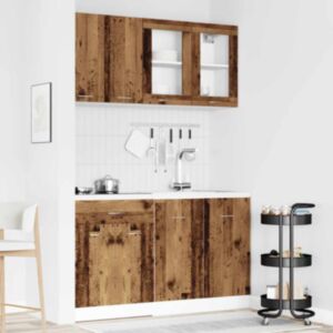Pood24 4-osaline köögikapikomplekt Old Wood Engineered Wood