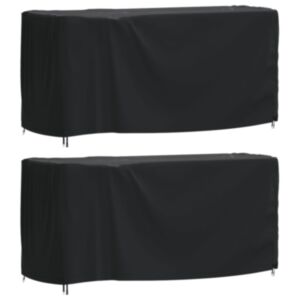 Pood24 aiamööblikatted 2 tk, must, 180x70x90 cm, veekindel 420D