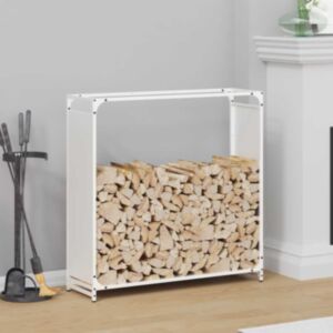 Pood24 Küttepuurest Valge 90x28x90 cm Külmvaltsitud teras