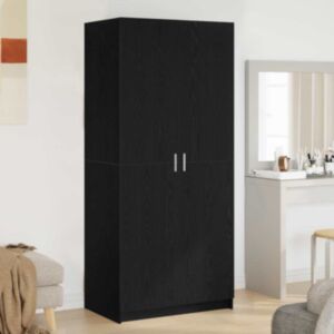 Pood24 Kapp Must Raudne 80x51x180 cm Tehispuit
