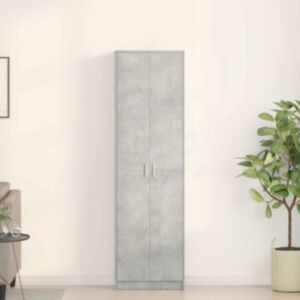 Pood24 Riidekapp Betoonhall 55x25x189 cm Keraamiline puitsubstraat
