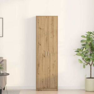 Pood24 Riidekapp Tammepuit 55x25x189 cm Tehispuu