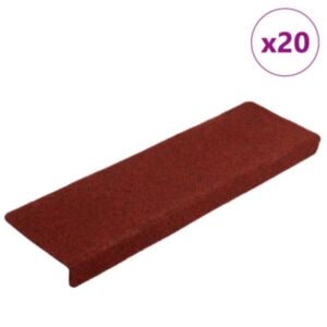 Pood24 isekleepuvad trepimatid, 20 tk, bordoopunane, 65x21x4 cm