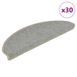 Pood24 isekleepuv trepivaip, 30 tk, 65x21x4 cm, heleroheline
